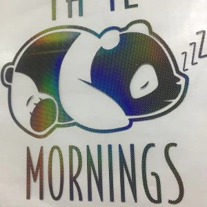 Naklejka silikonowa z folii termotransferowej