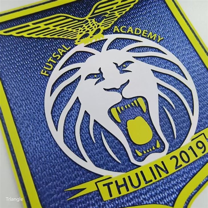 Football Club Silicone Heat Transfer Patches Made Of Woven Fabric