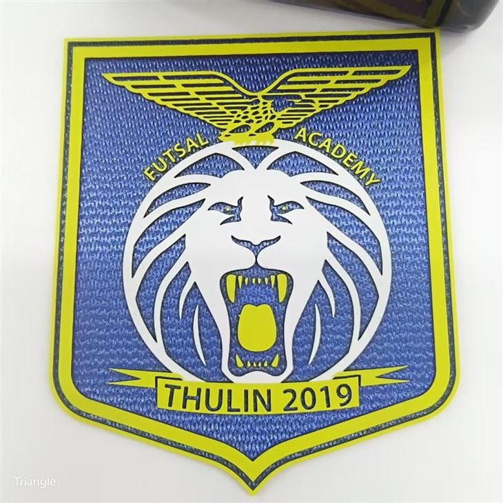 Football Club Silicone Heat Transfer Patches Made Of Woven Fabric